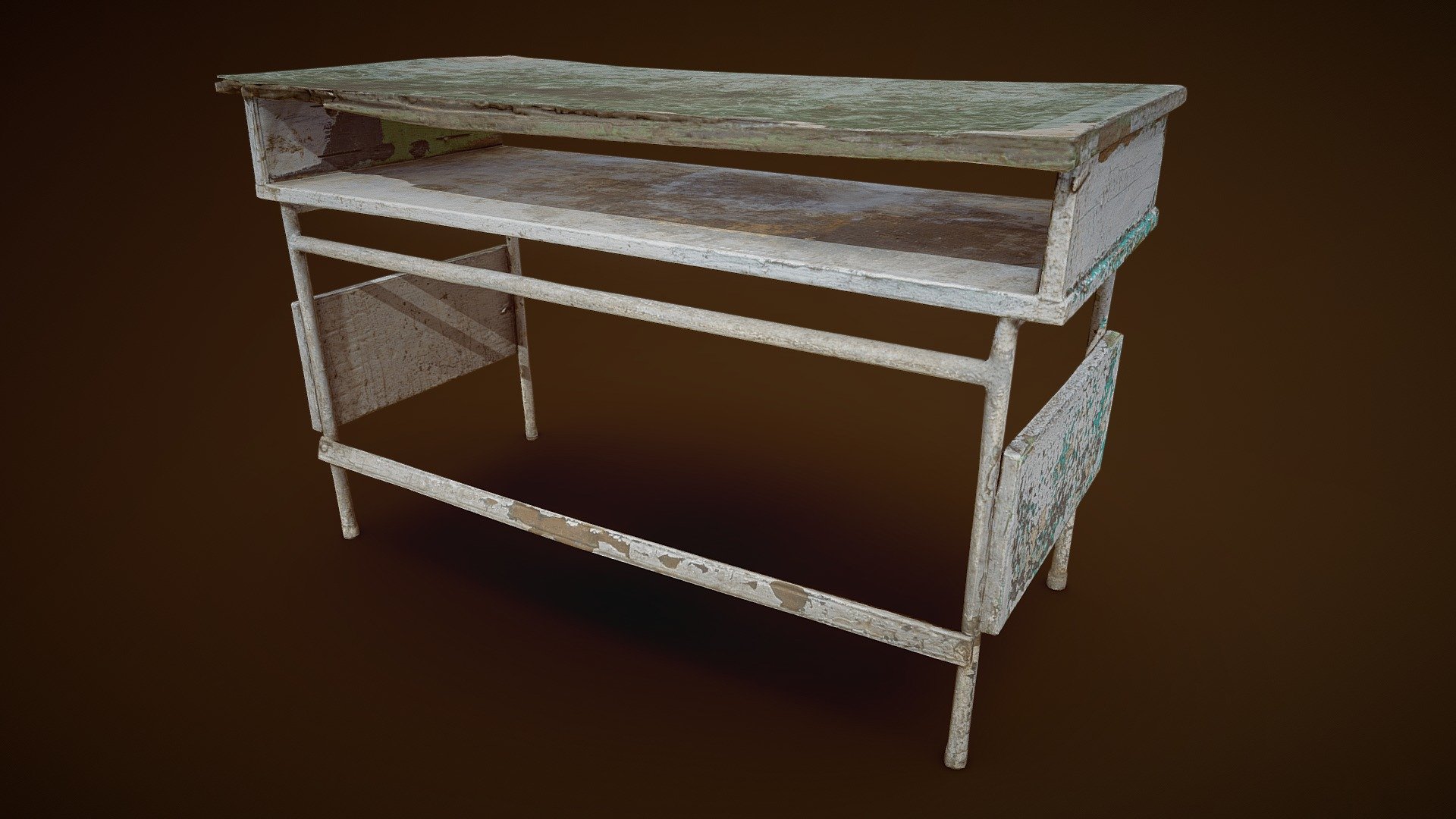 Old Table 02 3d model