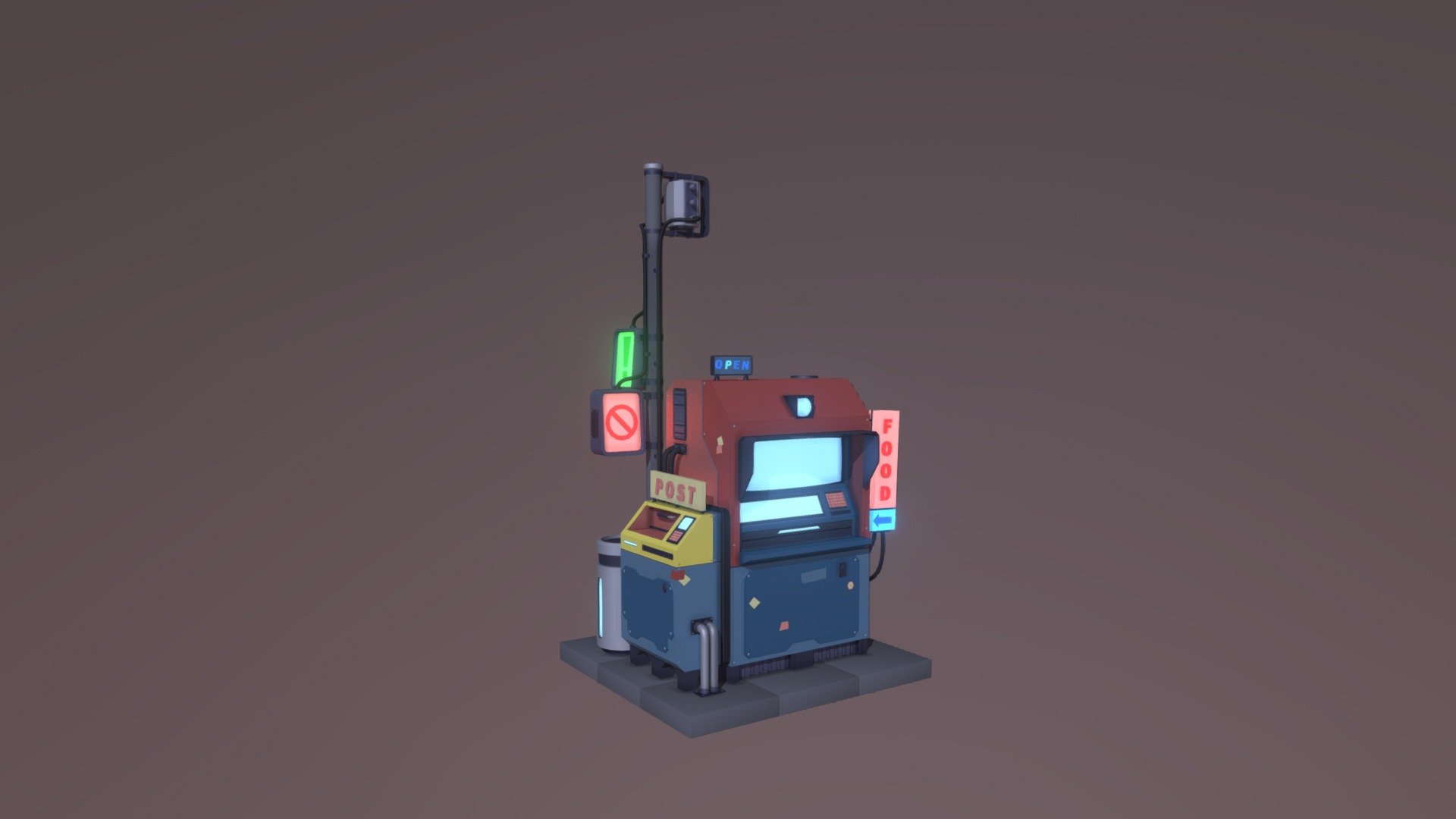 [XYZ School] Vending machine 3d model