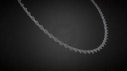 DNA Helix Metal Chain