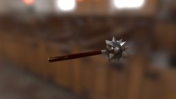 iron mace low poly