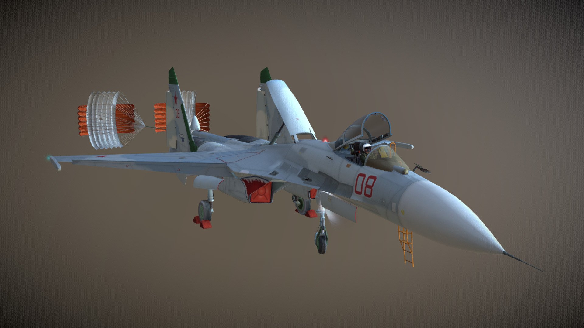 Su-27 Flanker 3d model