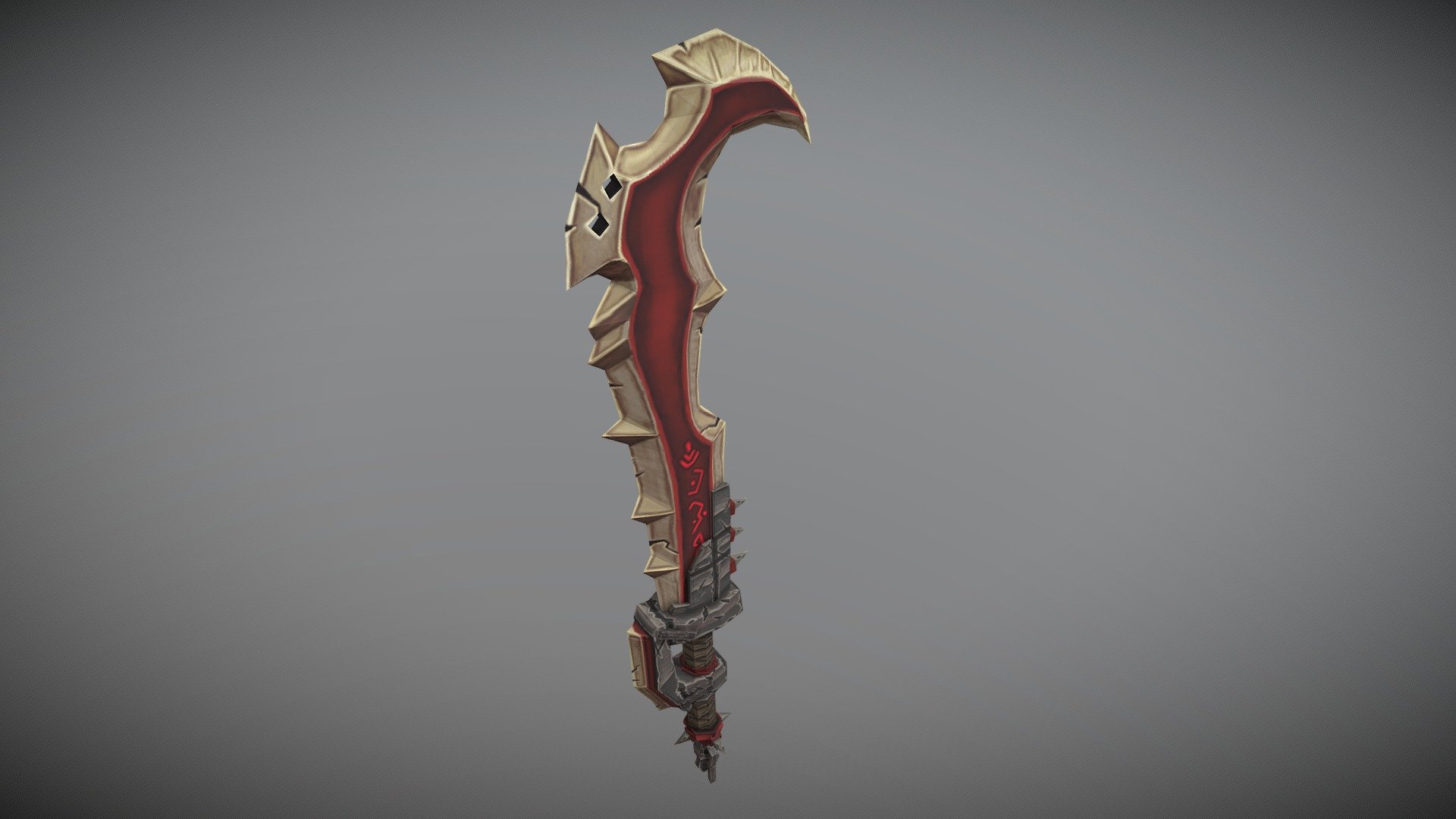 Savage Orc Sword 3d model