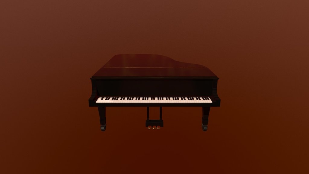 Grand Piano 3d model