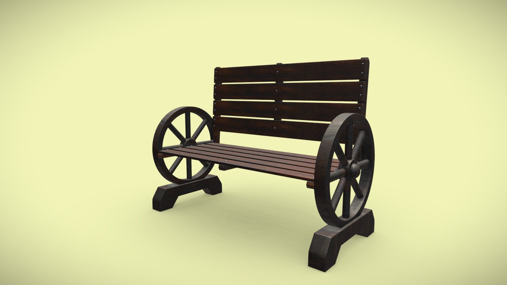 Old Bench 3d model