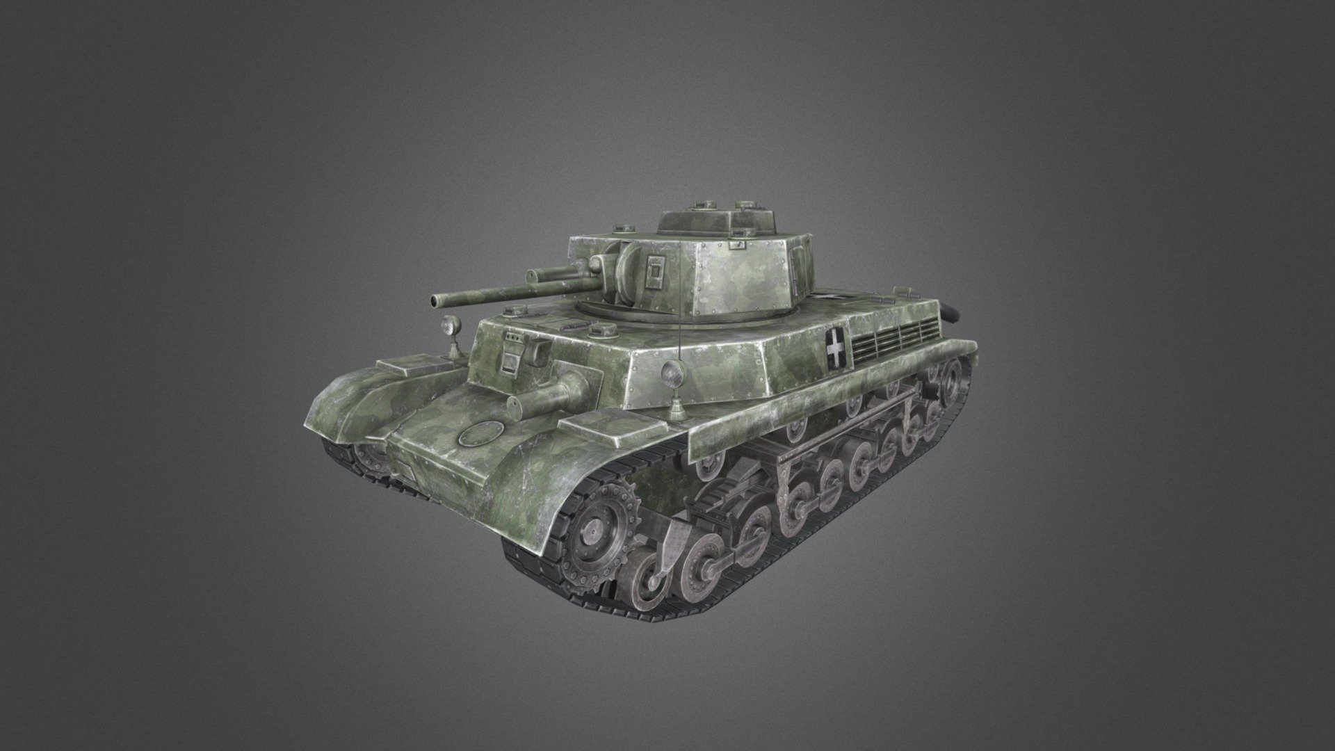 40 M Turan I Tank 3d model