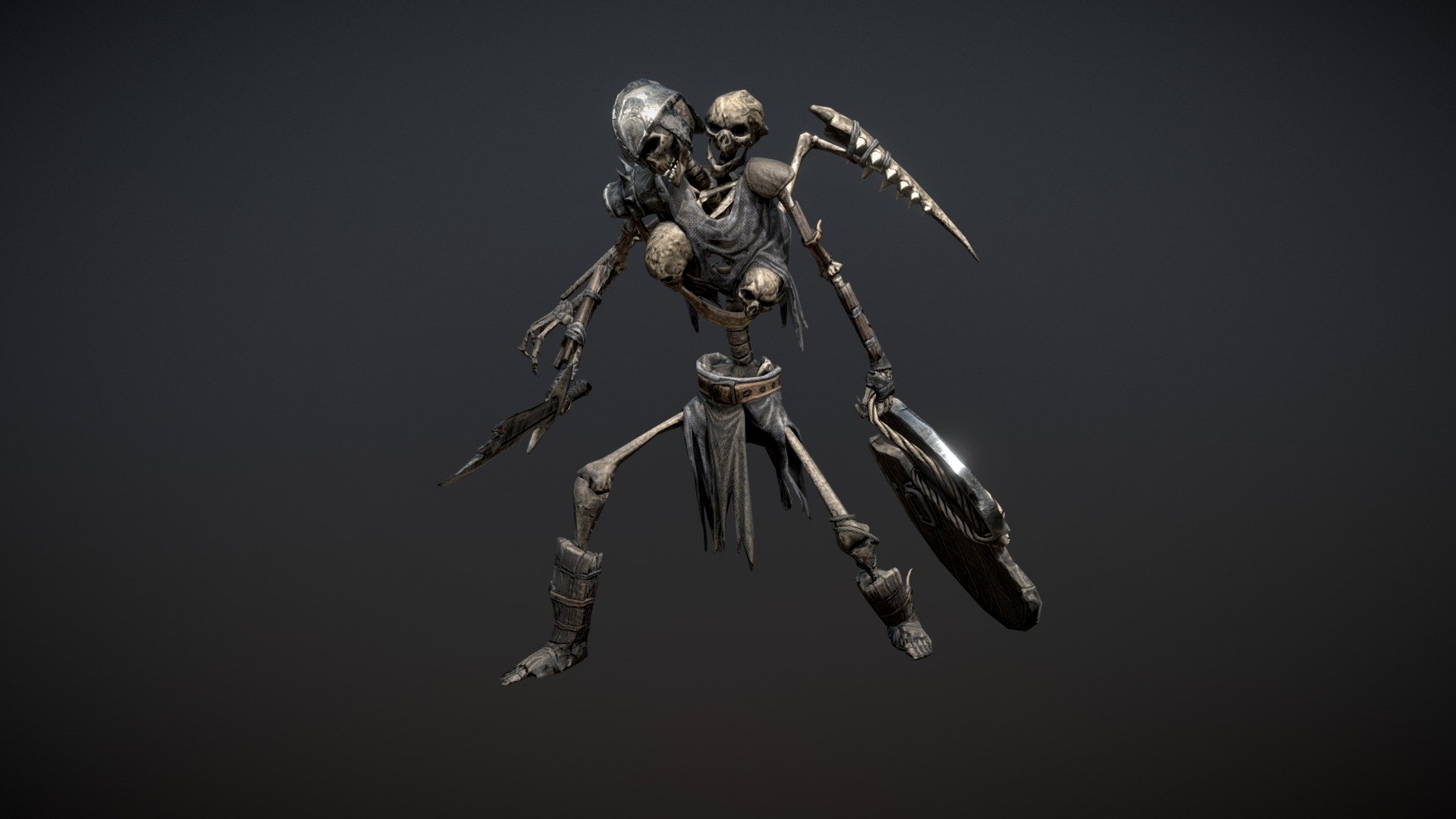 Skeleton Warrior 3d model