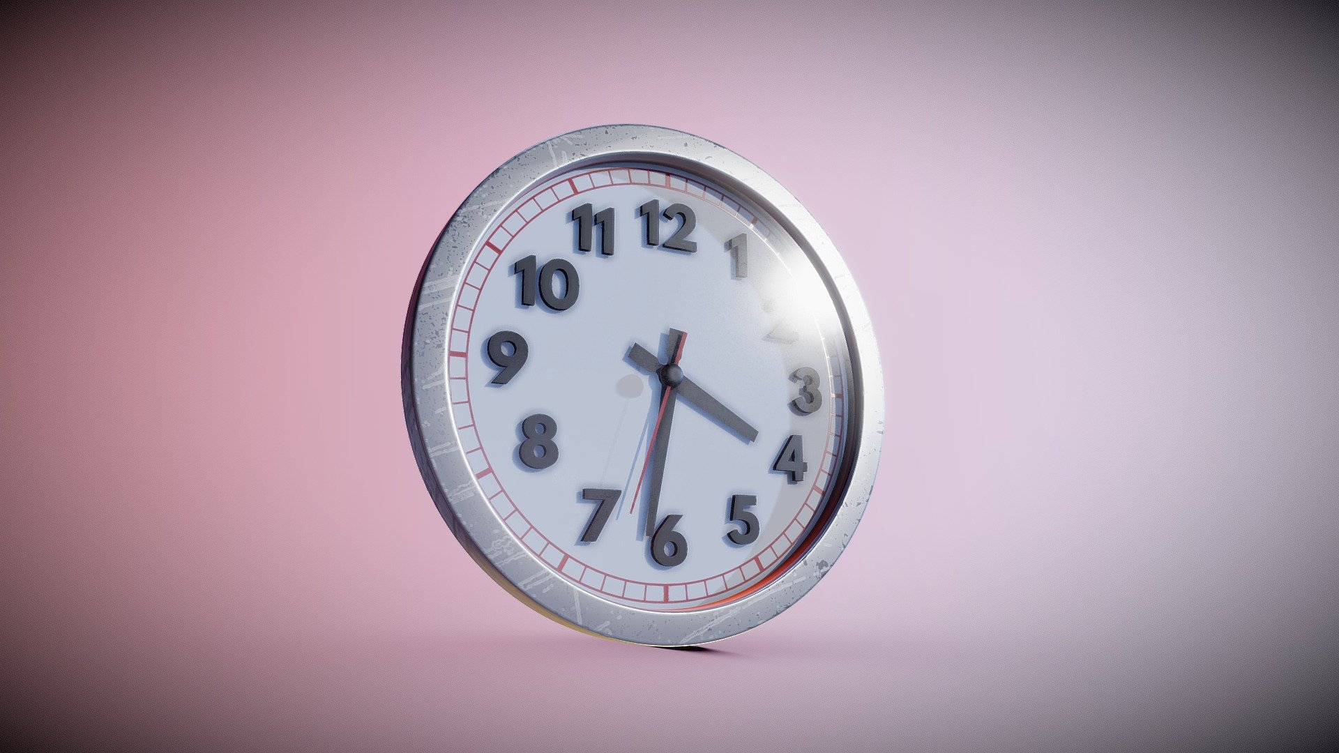 Wall clock 3d model