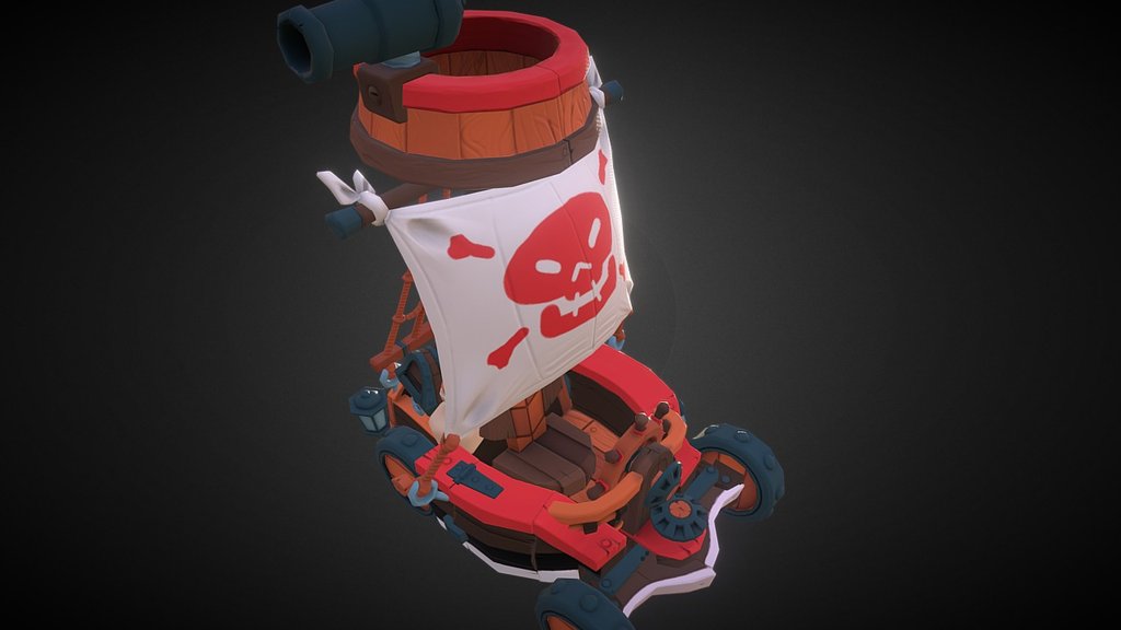 Pirate Kart 3d model