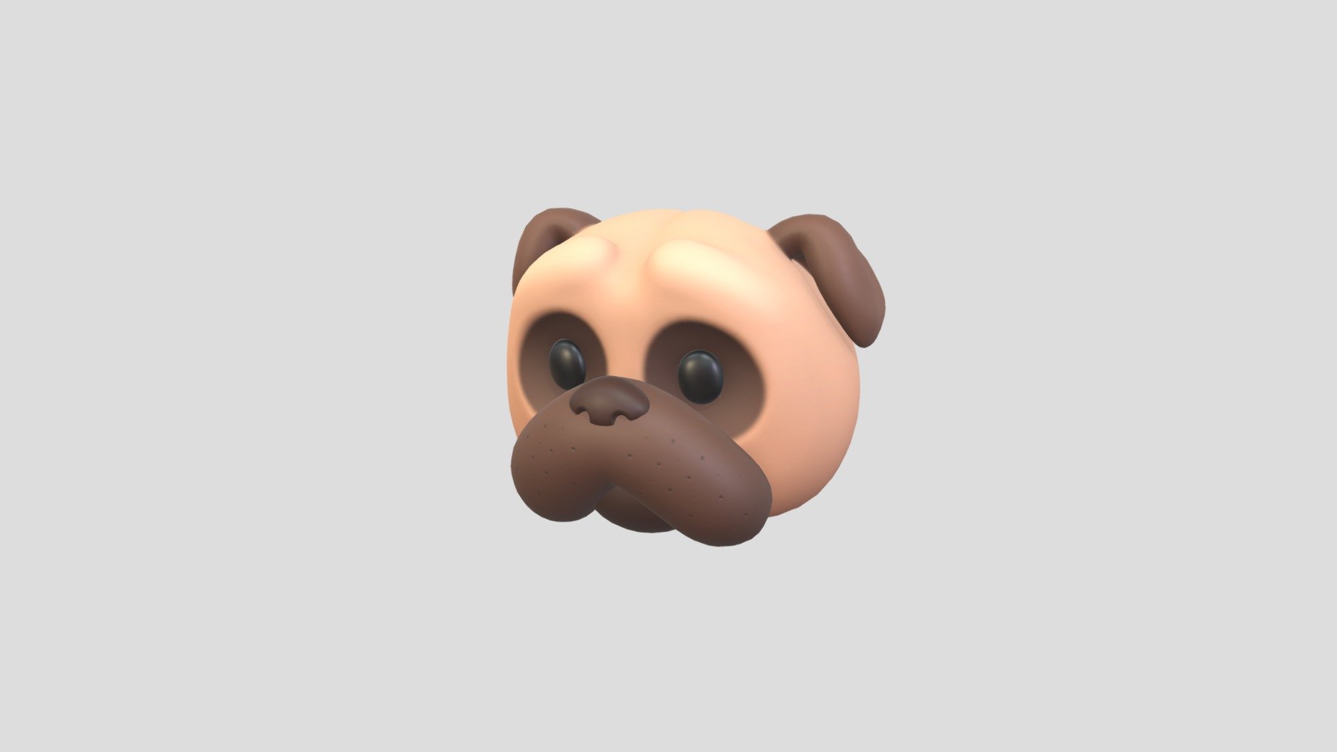 Prop164 Pug Head 3d model