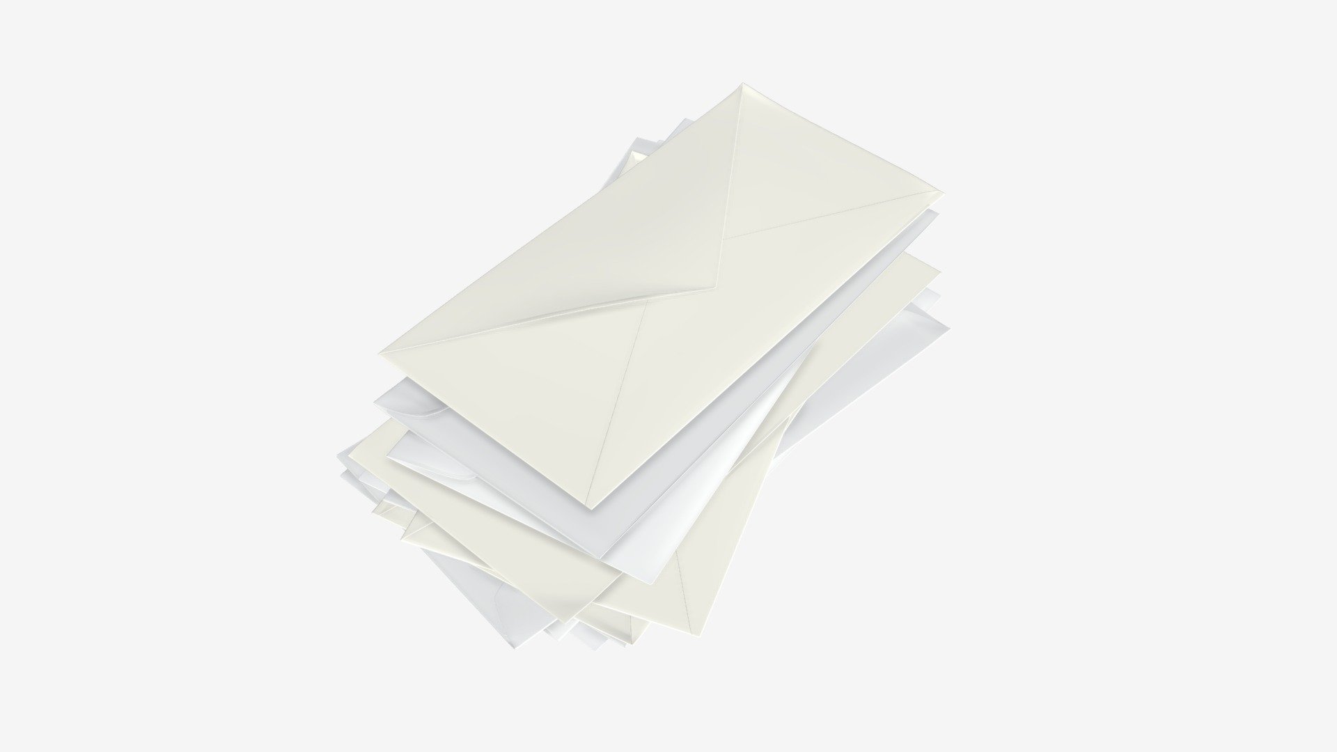 Envelope stack 3d model