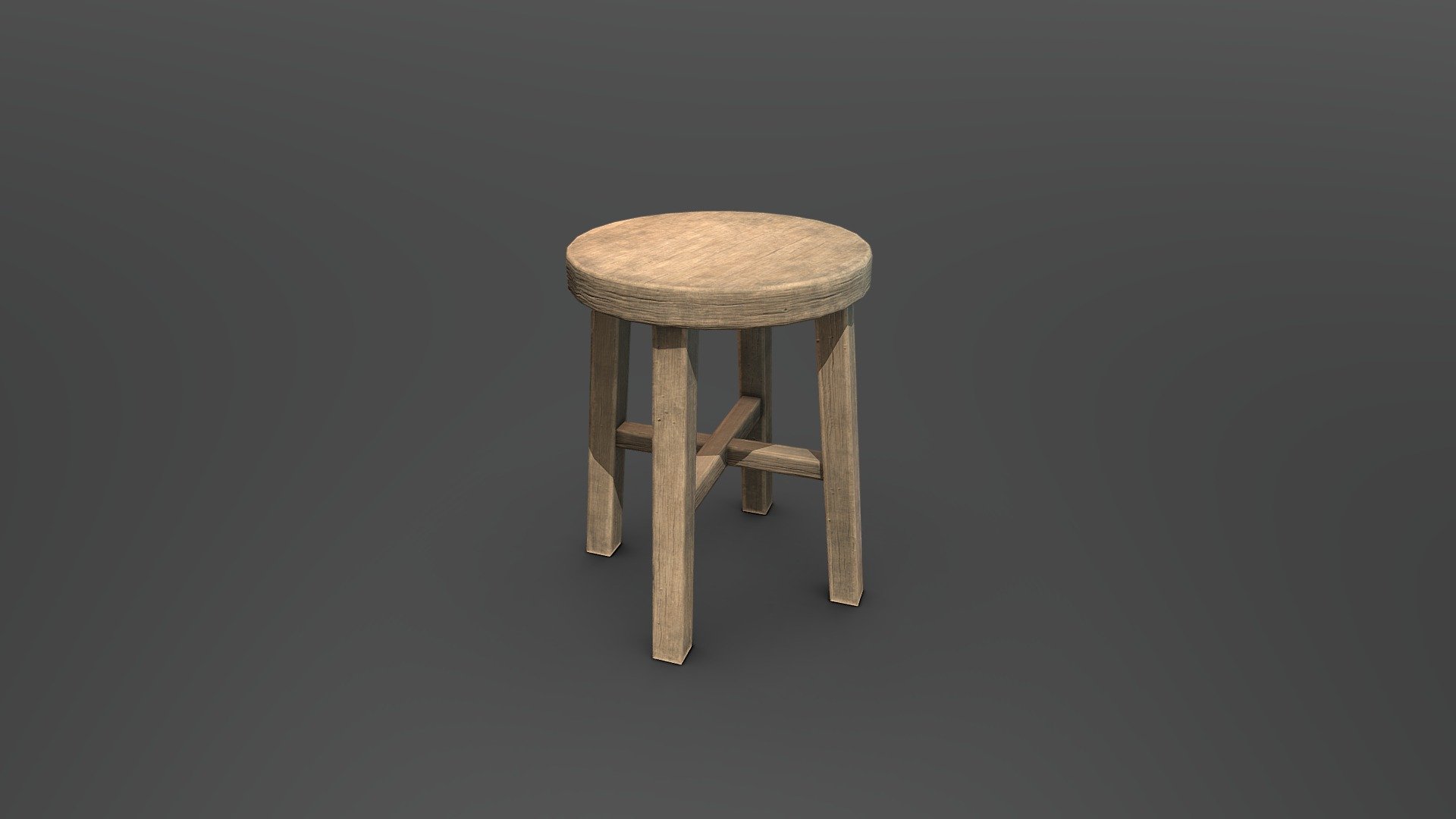 Wooden Chair 3d model