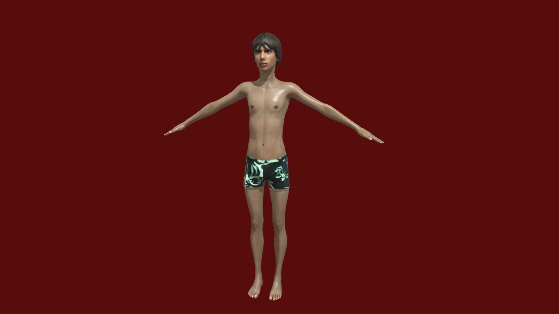 Neighborhood Kid 3d model