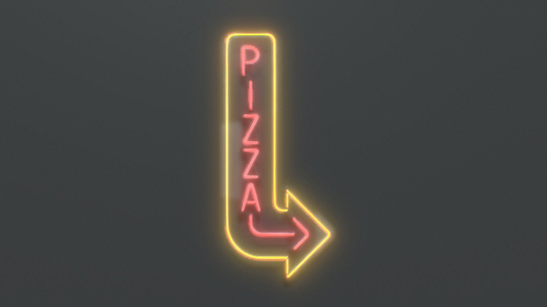 Pizza Arrow 3d model