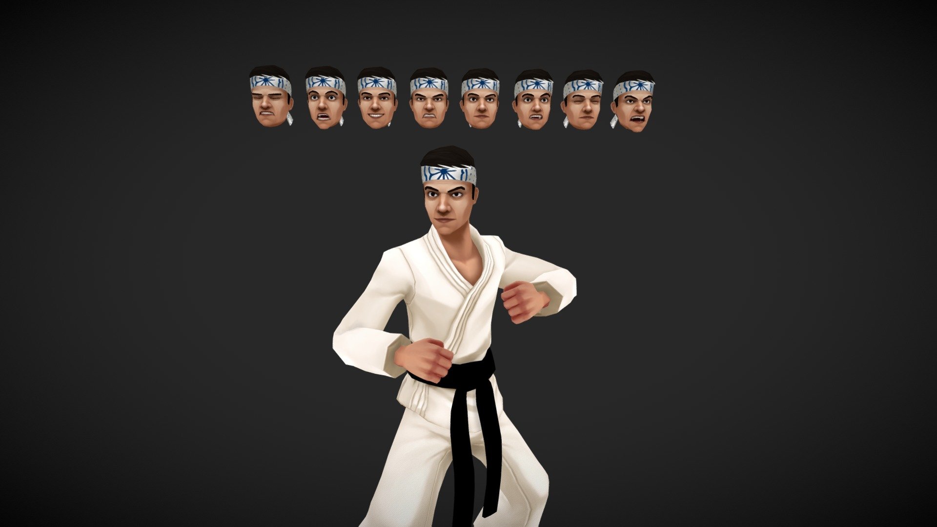 Daniel_ larusso_Pose 3d model