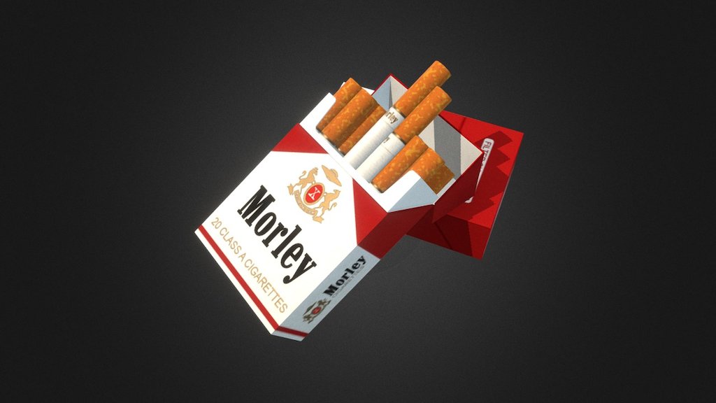 "Morley" Cigarettes 3d model