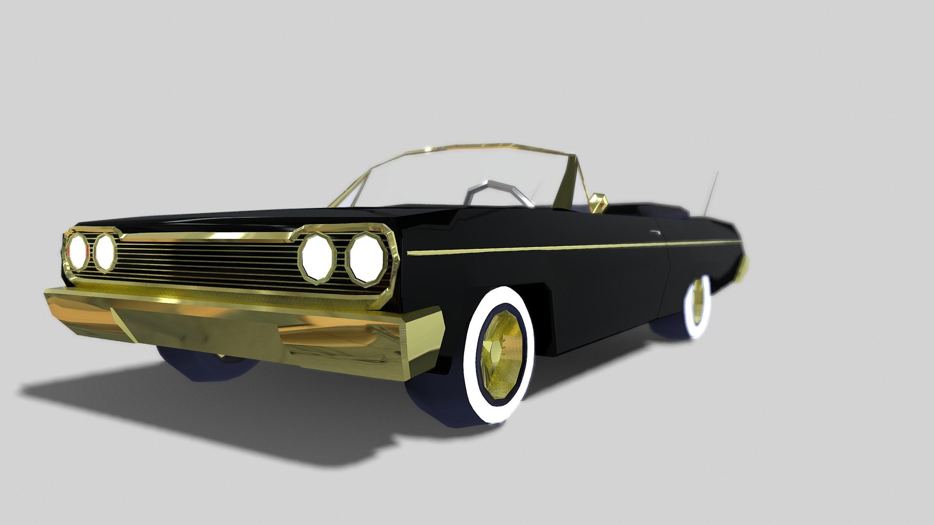 Impala Lowpoly 3d model