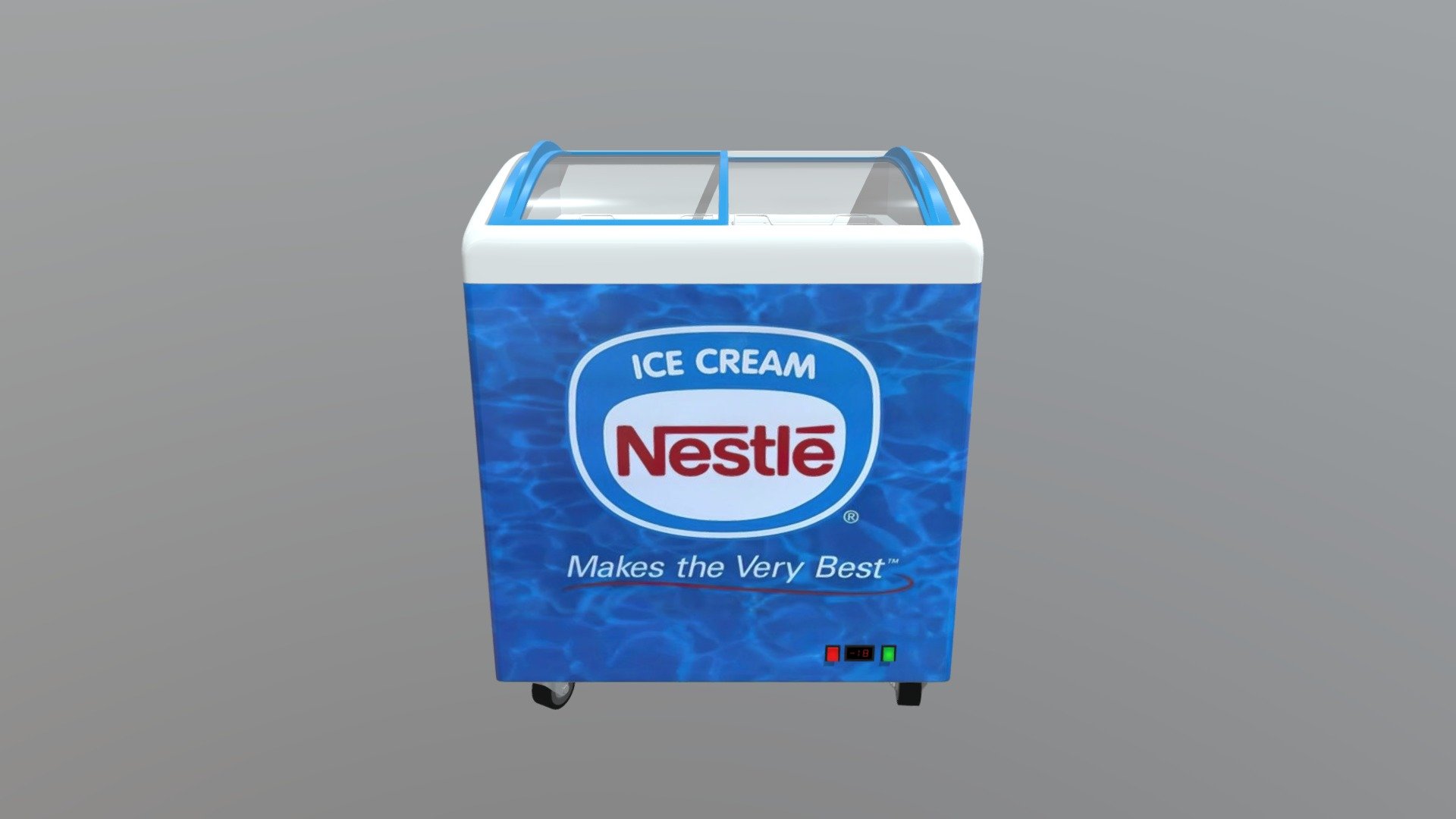 Ice Cream Display Fridge 05 3d model