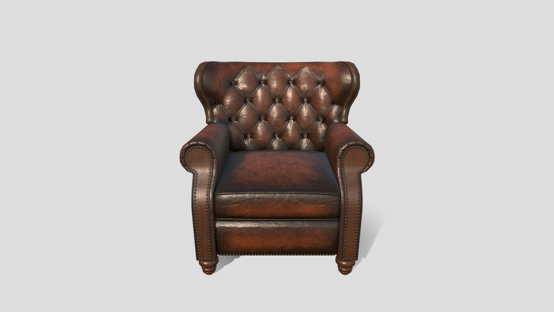 Leather Armchair 3d model