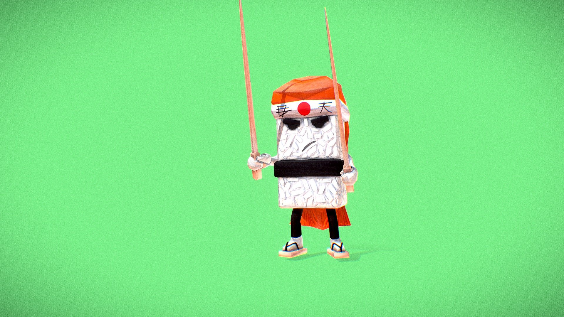 Sushi Warrior 3d model