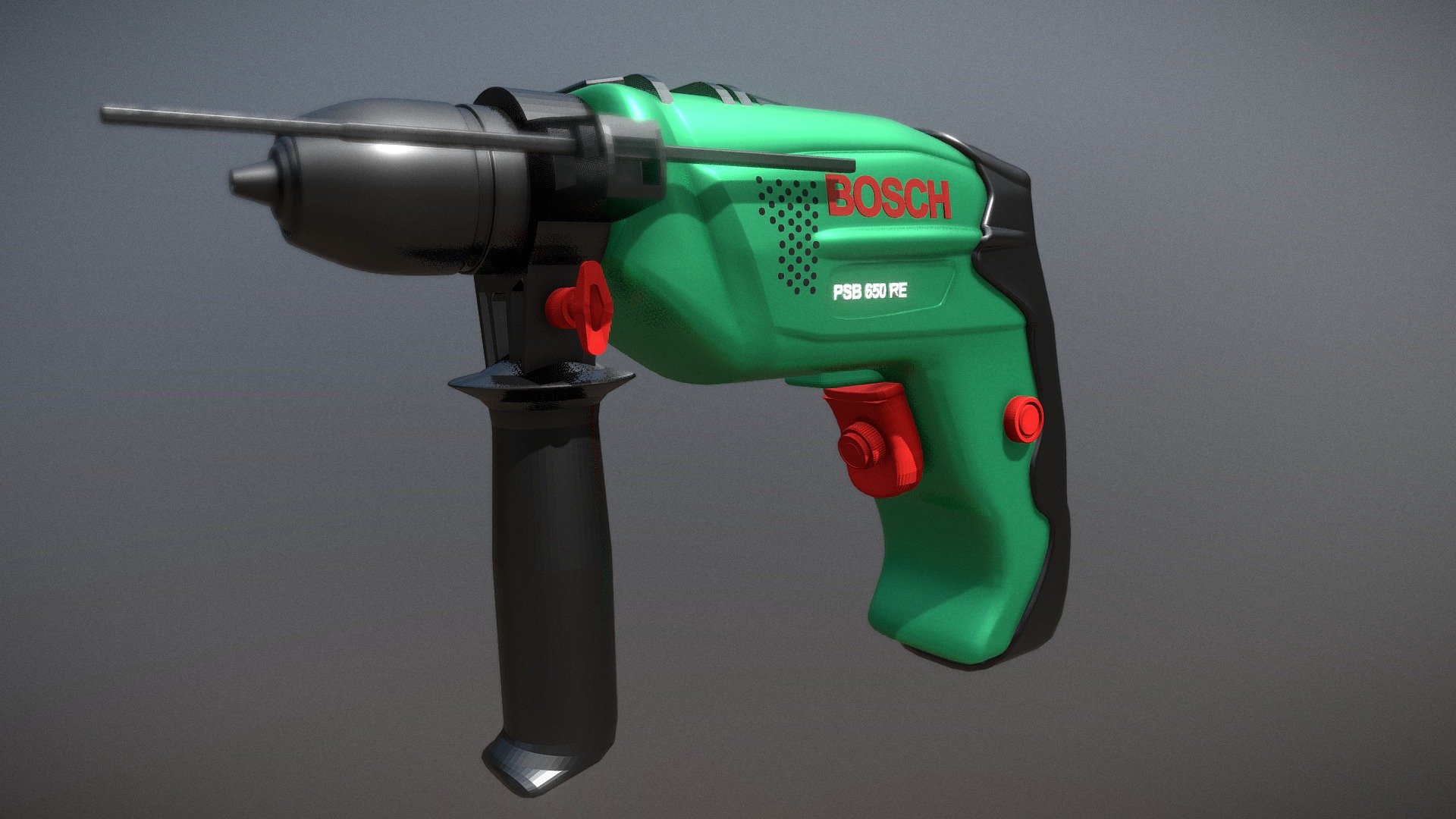 Bosch PSB 650 RE Hammer Drill 3d model