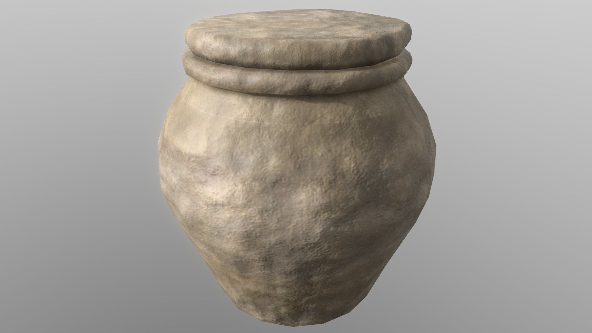 Clay Pottery 2 (Viking) 3d model