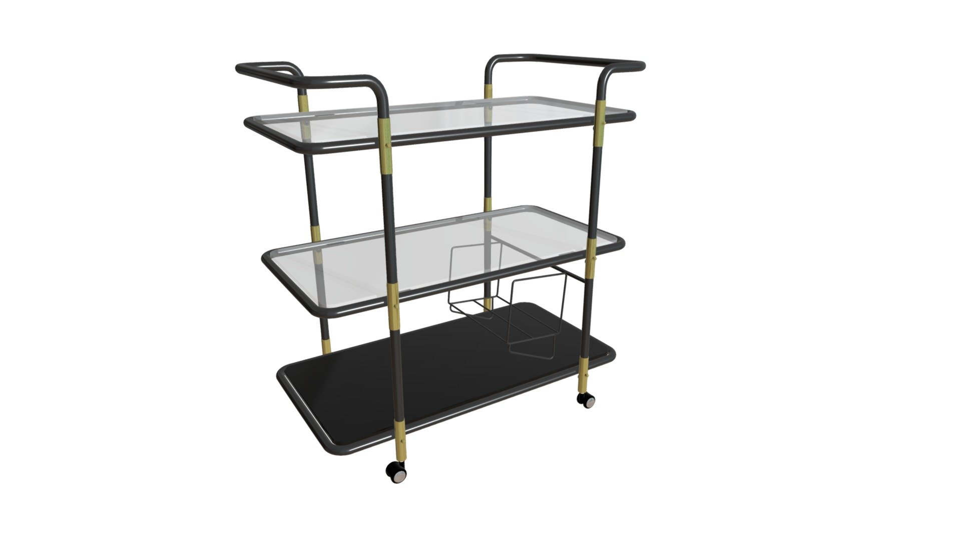 Secret Serving Cart 3d model