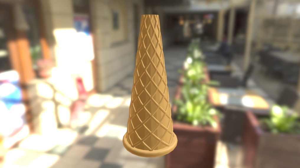 Helado Sin Orilla 3d model