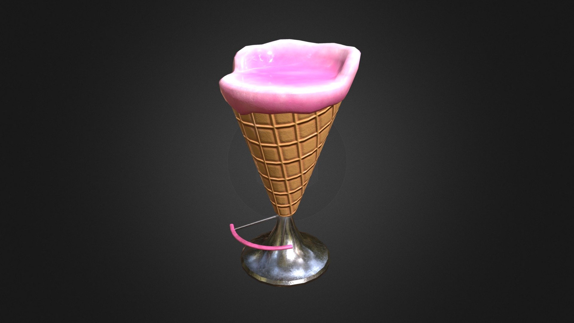 Ice cream seat 3d model