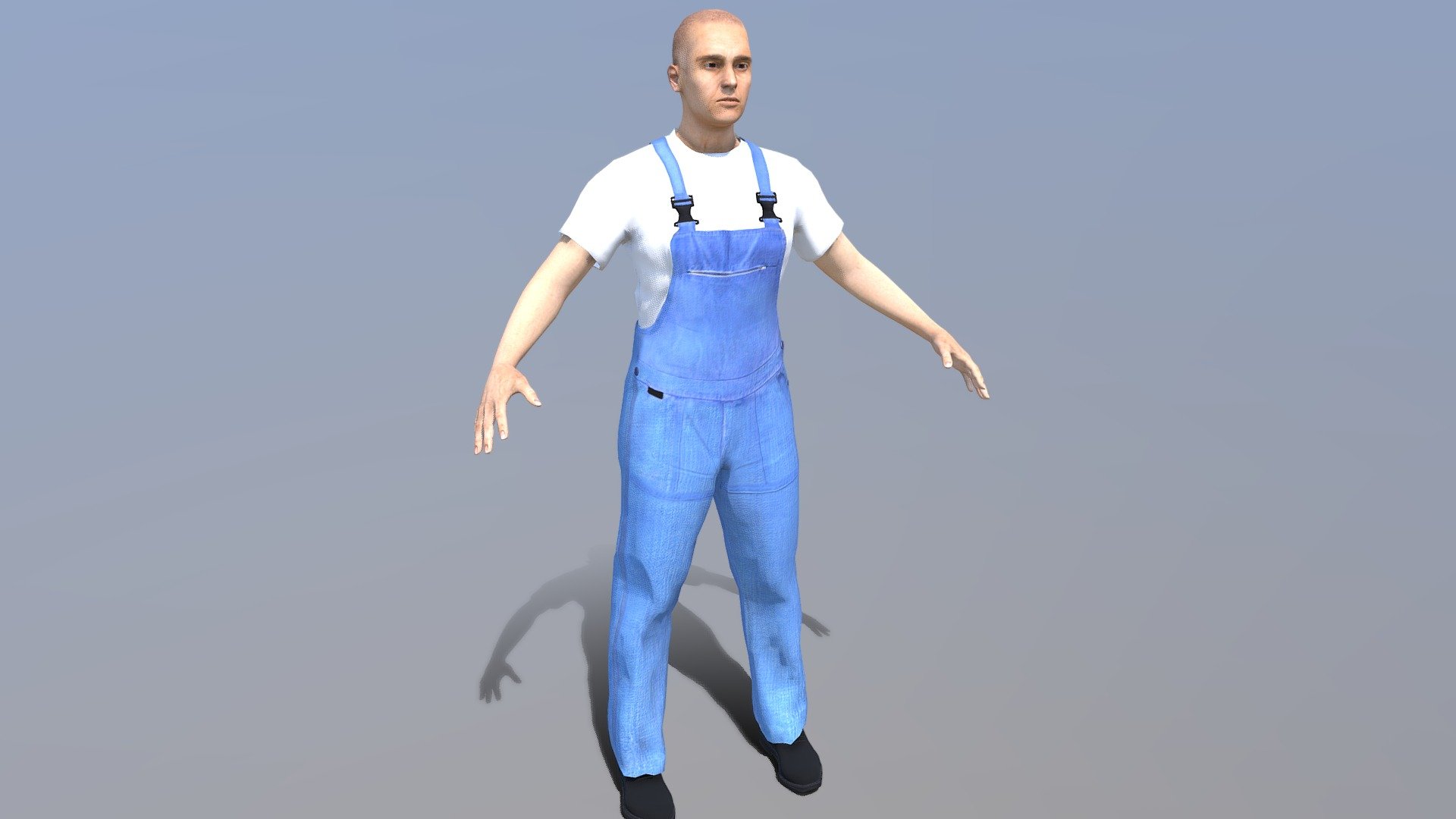 Farmer Worksuit FREE 3D MODEL 3d model