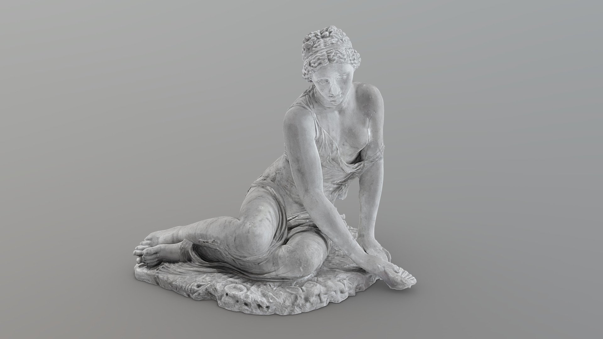 Nymph with a Shell 3d model