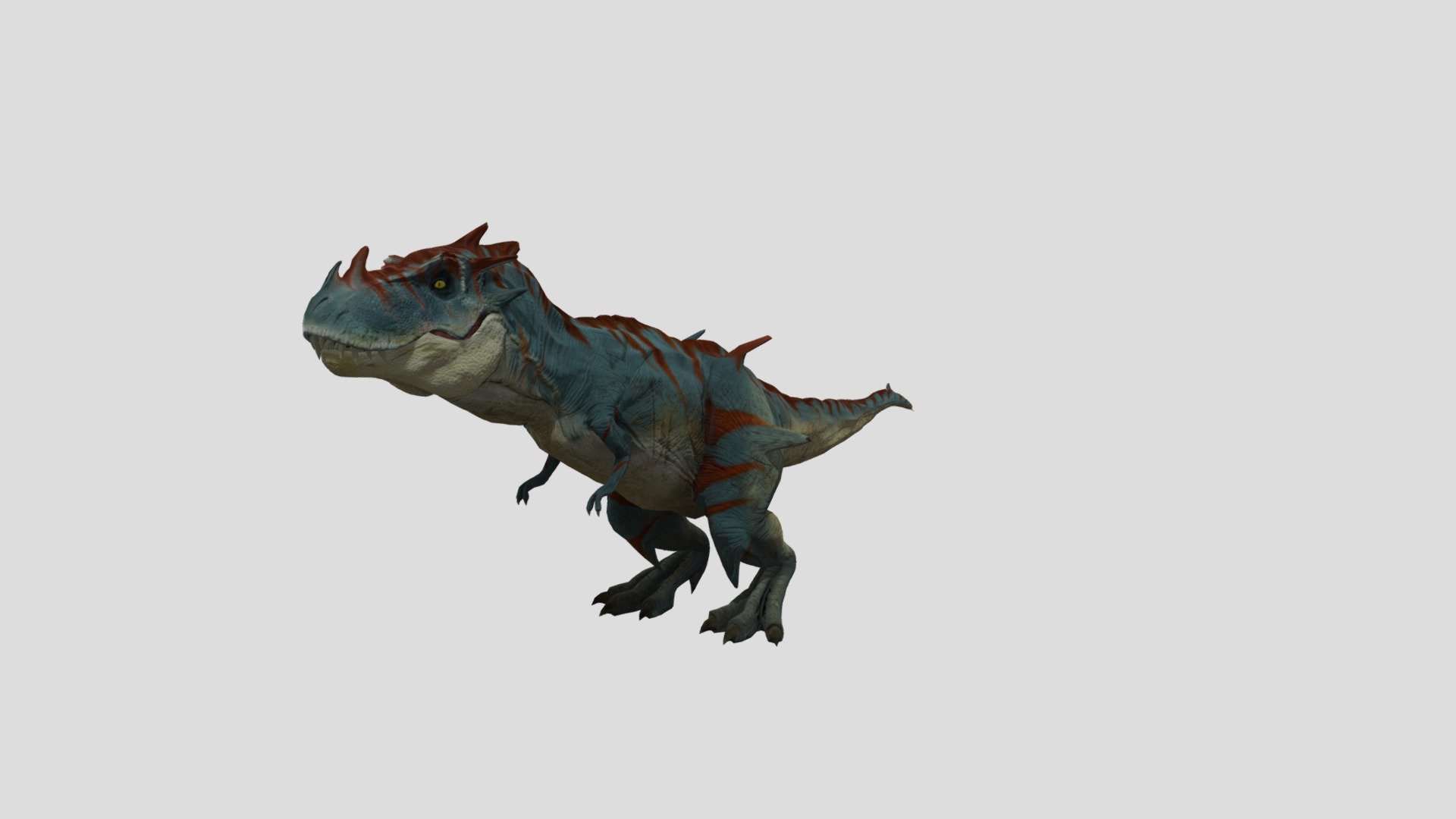 Demon T-rex full texture 3d model