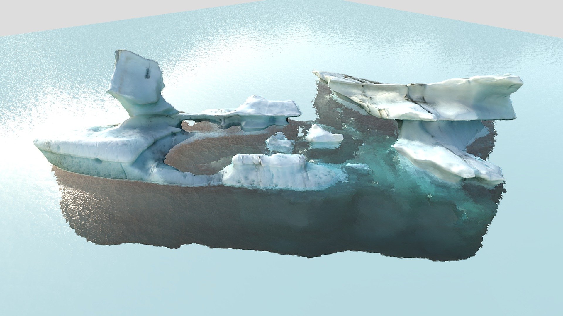 Iceberg photo-scan 3d model