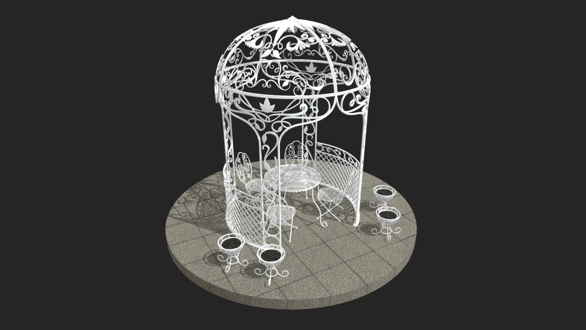 Gazebo 3d model