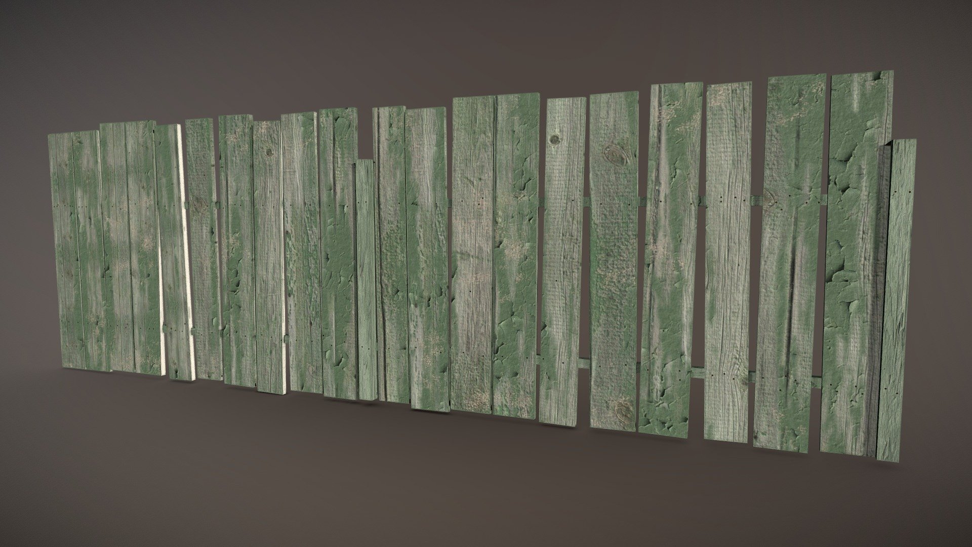 Wooden Fences  [Low Poly] 3d model