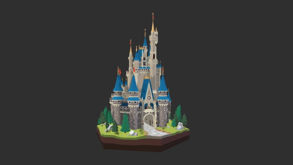 Disney Castle 3d model