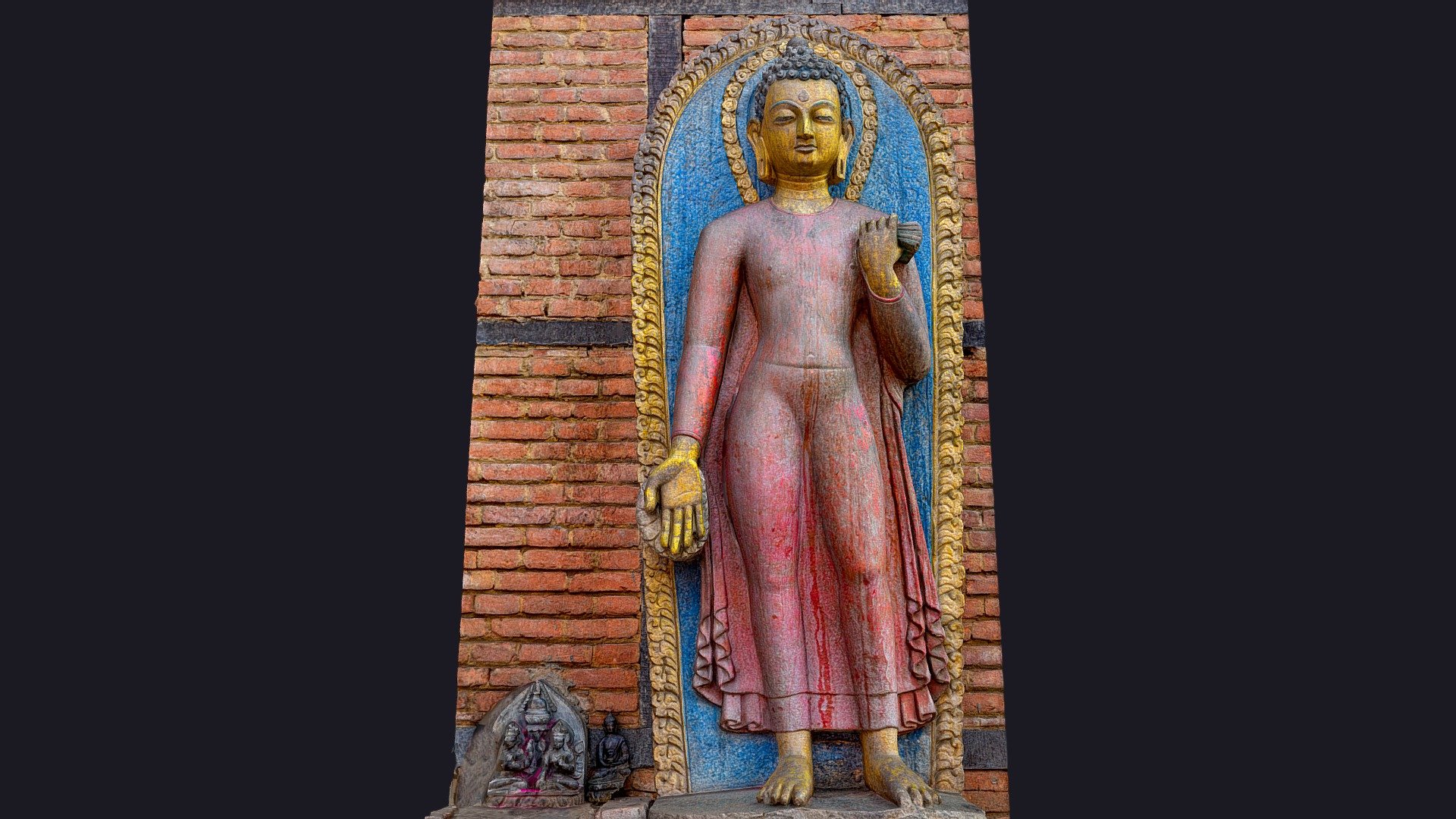 15th Century Buddha 3d model