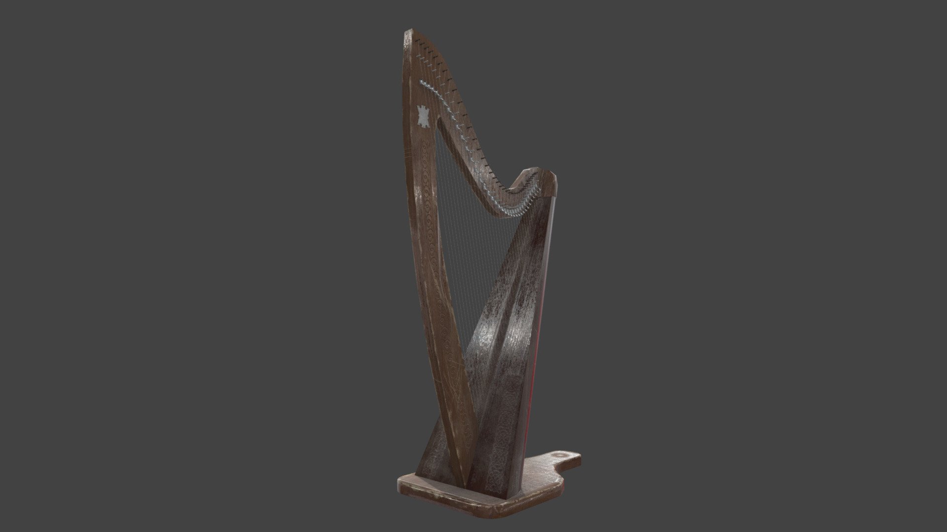 Harp 3d model