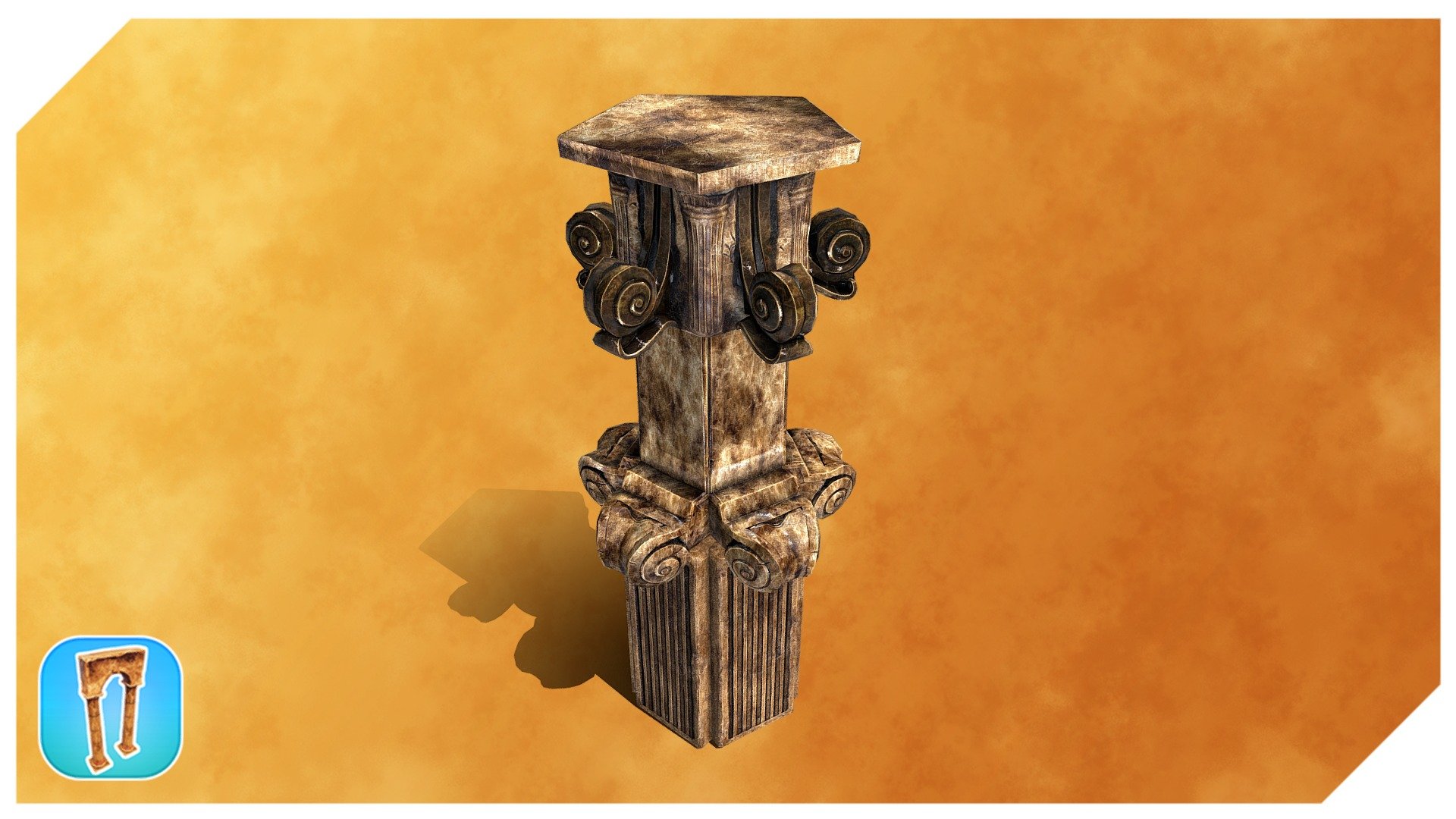 PBR Historic Pillar 3d model