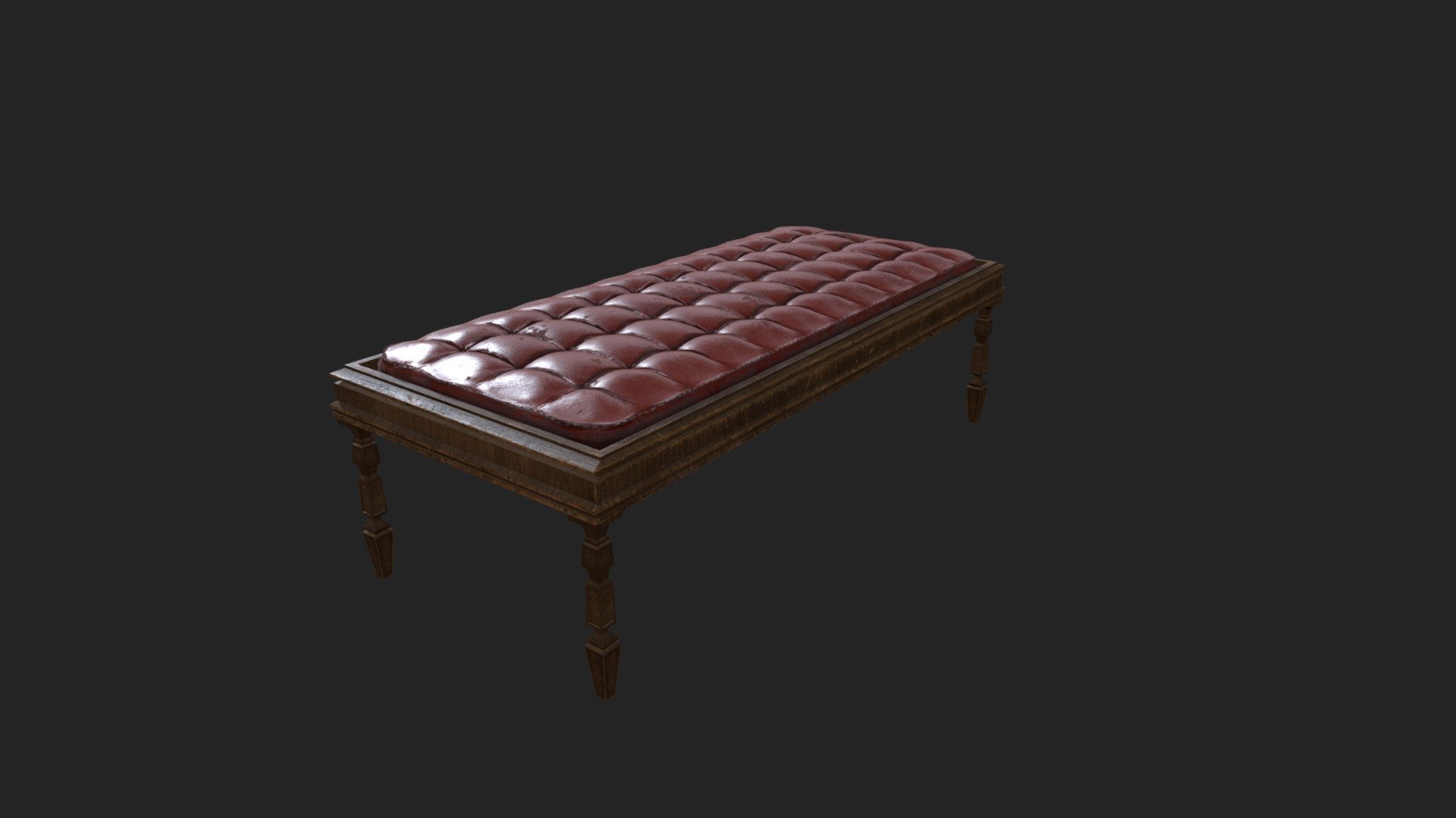 Victorian Seat 3d model