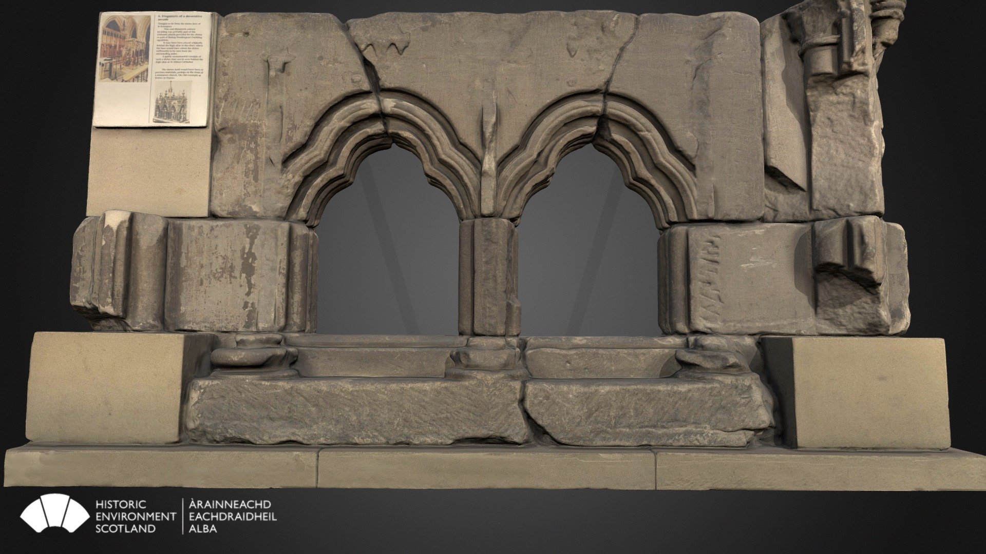 Shrine Base, Glasgow Cathedral 3d model