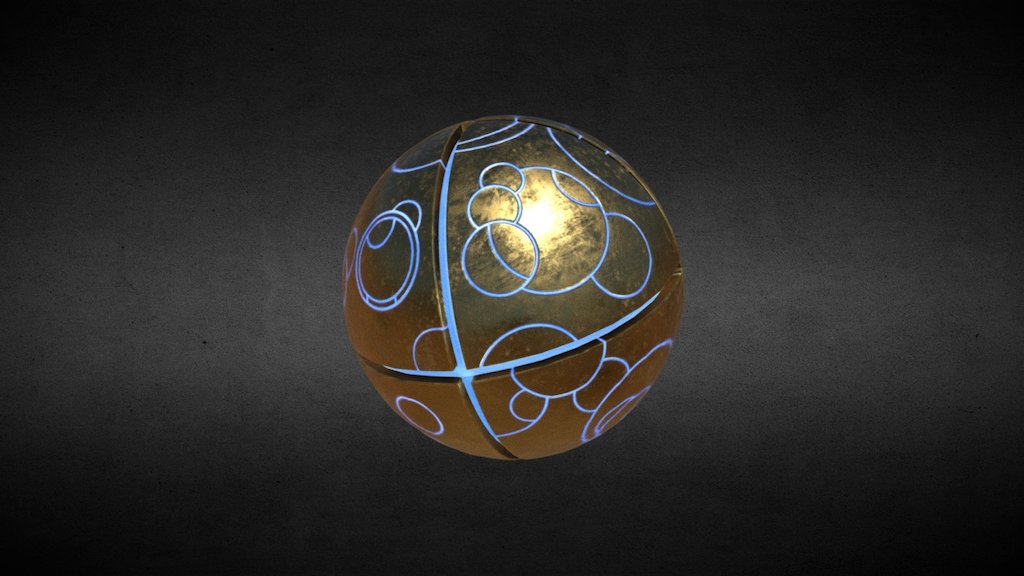 Rune Enscribed Orb 3d model