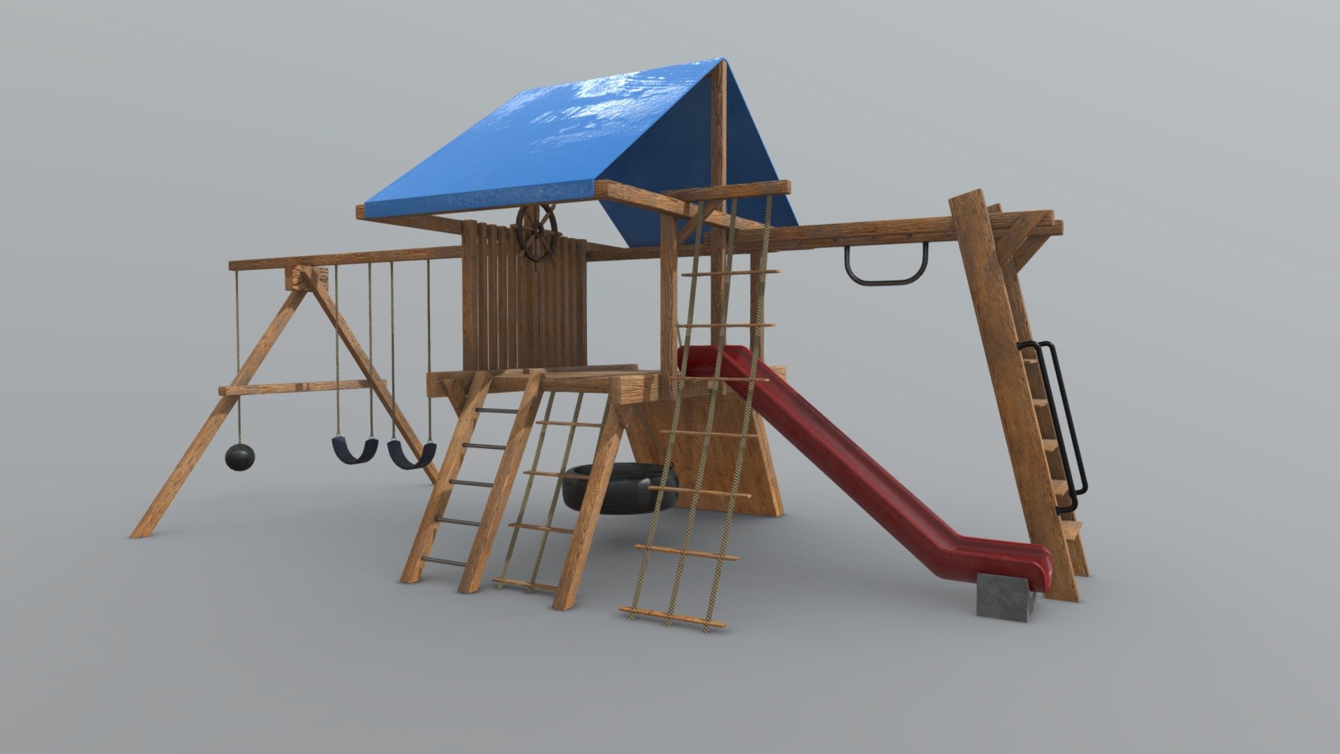 Playground Kids Games Exterior 3d model