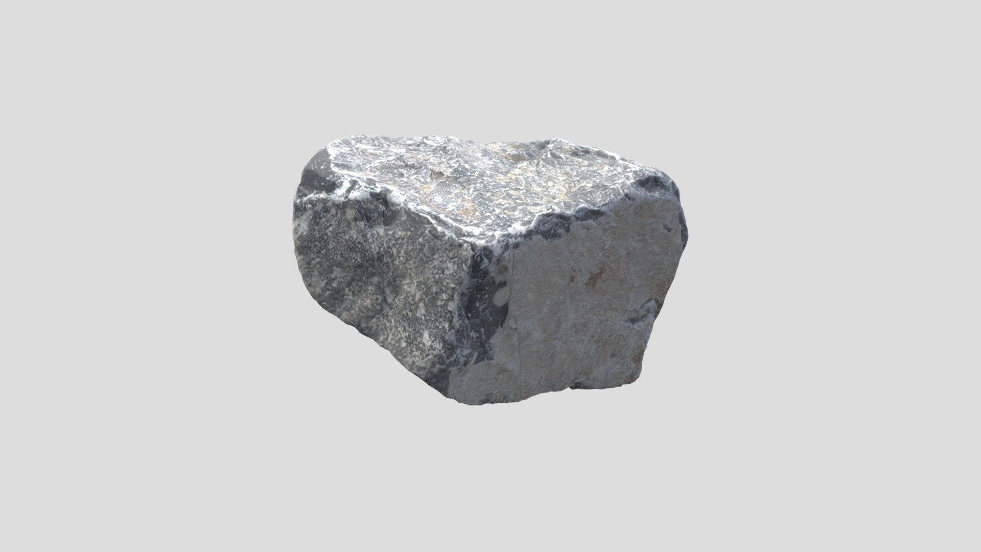 10_gray_stone_lowpoly 3d model