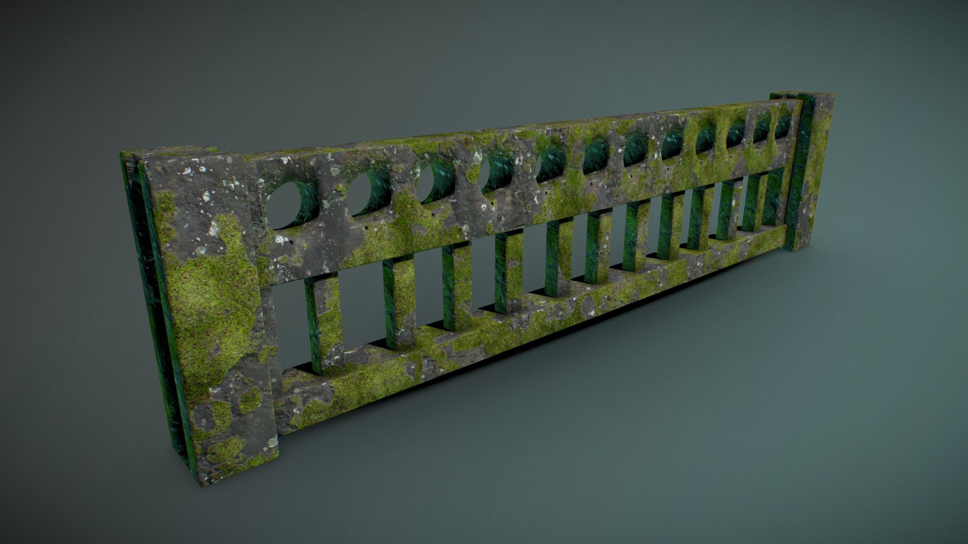 Old Mossy Fence [Rework] 3d model