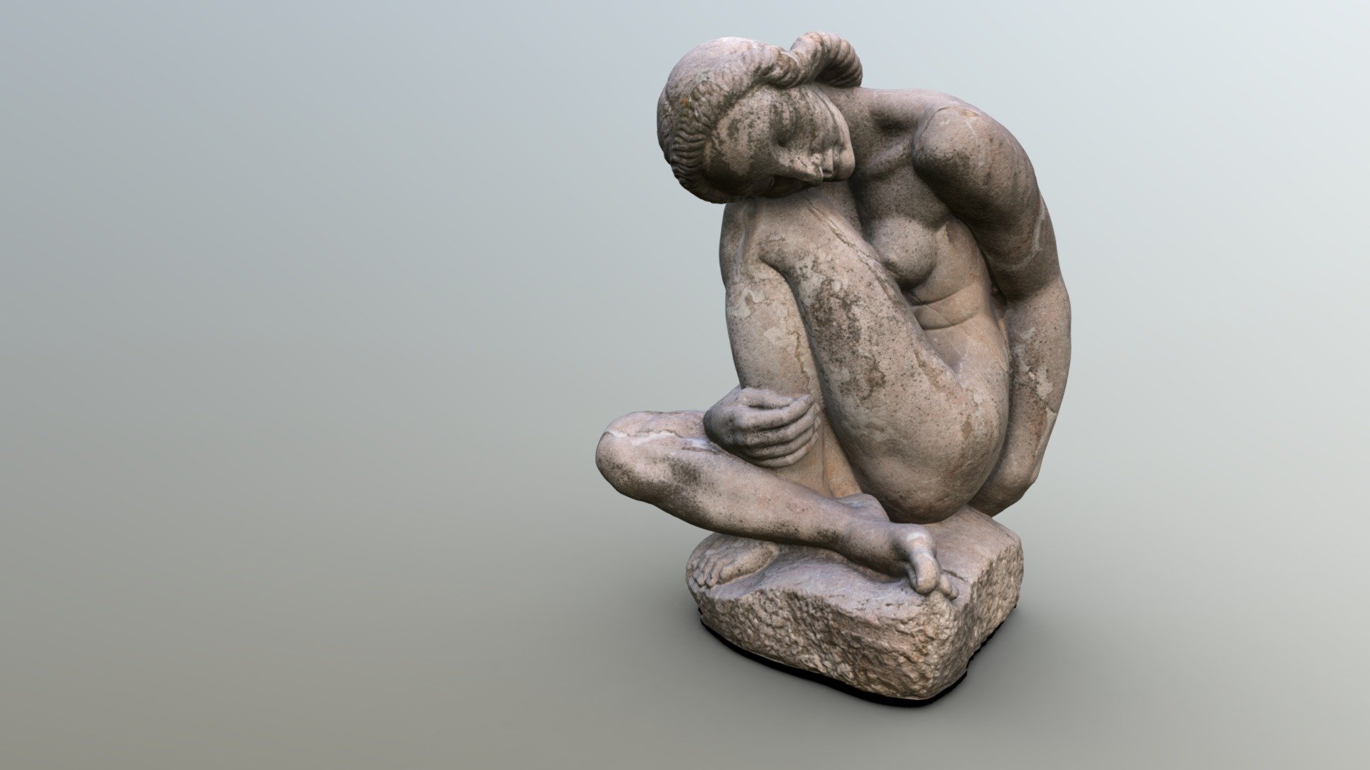 Sitting Girl 3d model