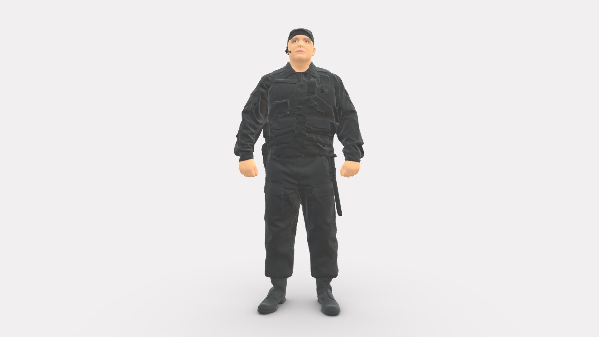 Serious secuity guy 0902 3d model