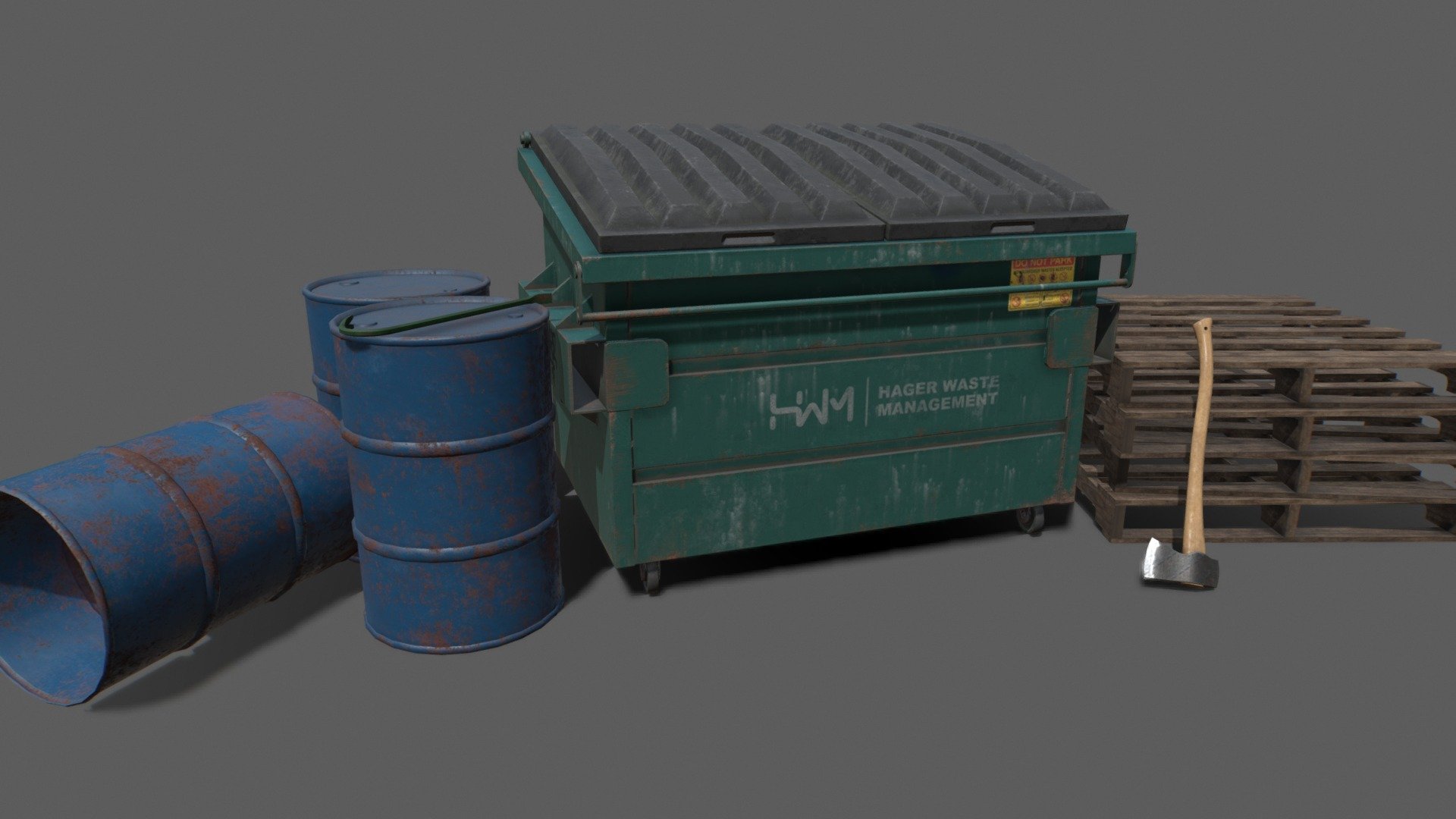 Industrial Wasteland Pack 3d model