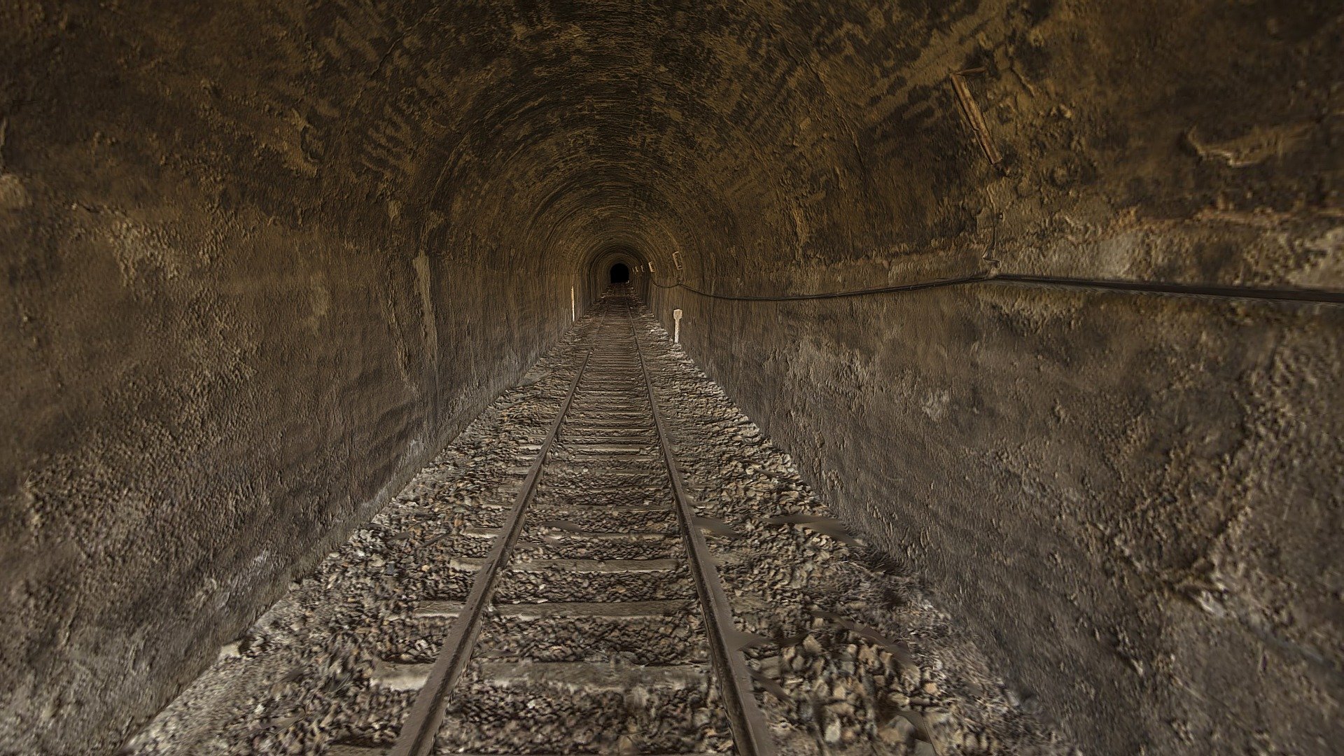 Train Tunnel scan 3d model