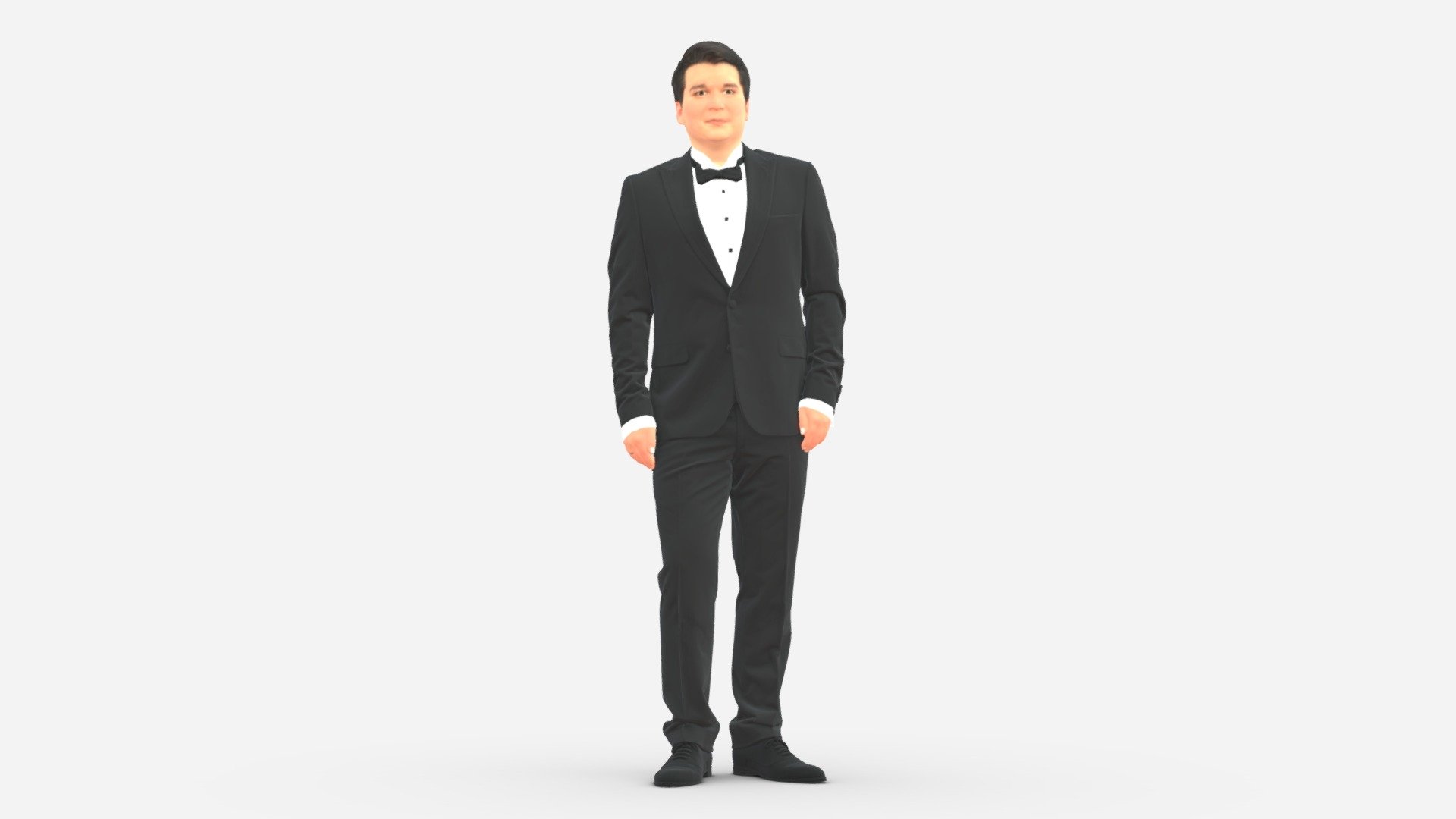 Waiter man 0414 3d model