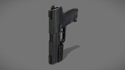 Low Poly Hand Gun